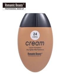 Romantic Beauty Vegan Matte Waterproof Full Coverage Private Label Makeup Foundation For Black Women