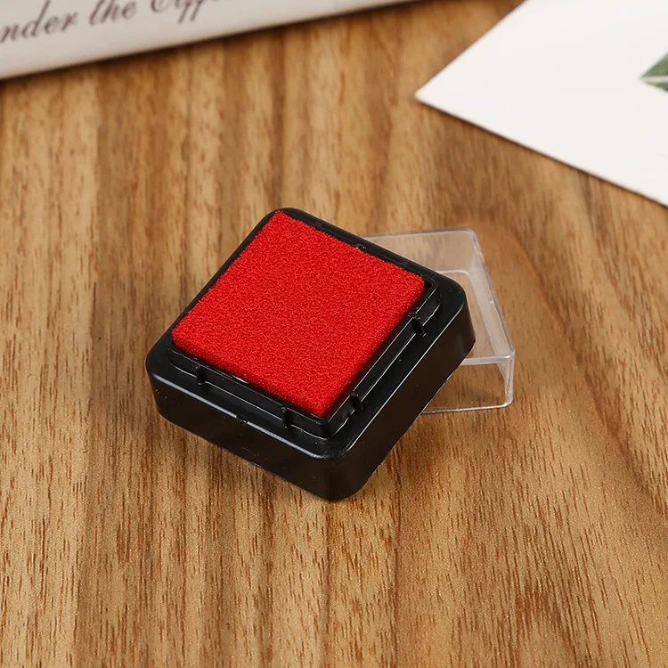 Factory Direct Supply 3 * 3cm DIY Journal decoration color finger painting inkpad stamp pad