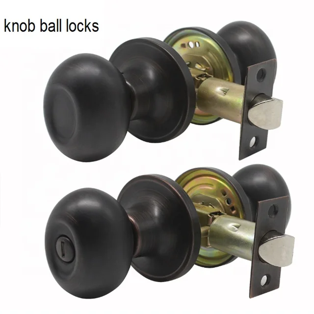 matte black stainless steel material  black door knob american lock ansi grade 3 door locks