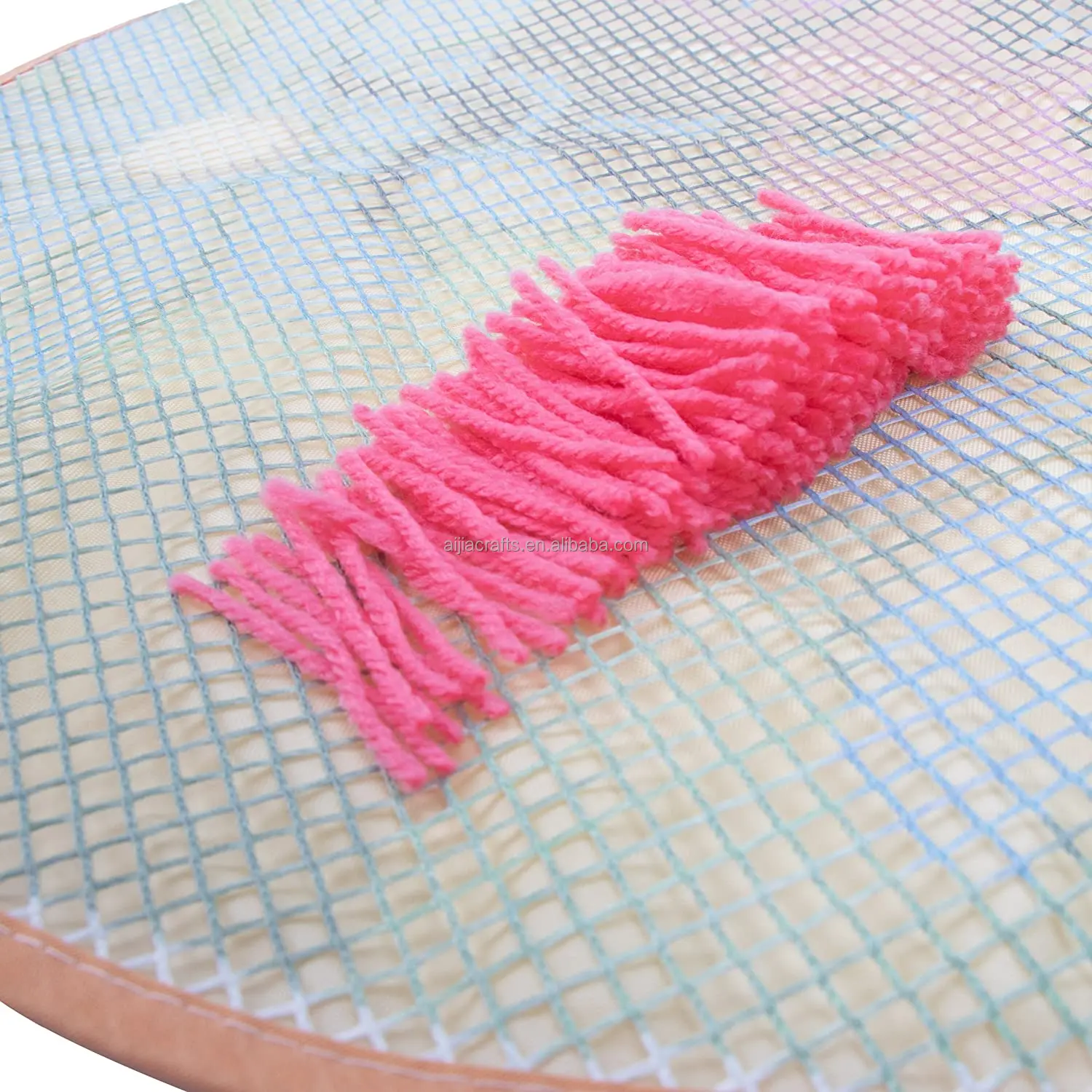 Wholesale carpet embroidery diy for kids mats hook rug, latch making kit