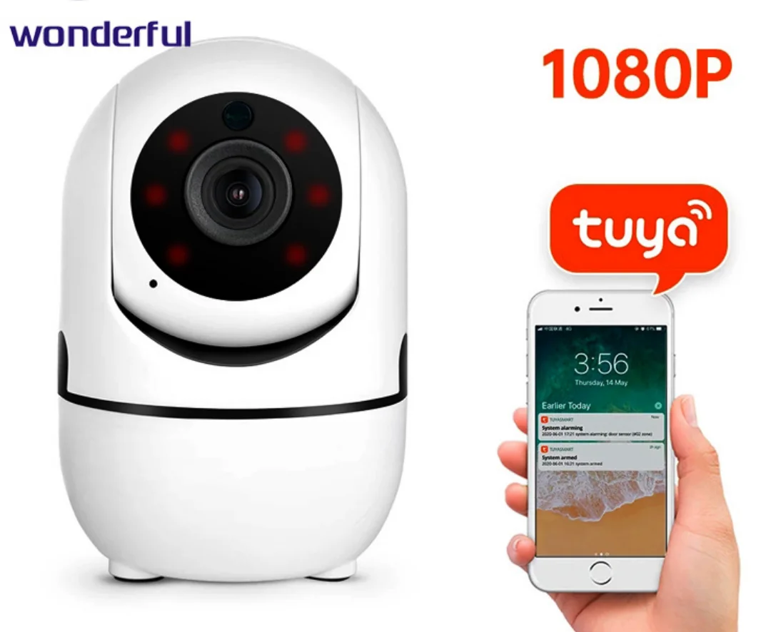 Умный видеоняня с углом обзора 360 градусов, беспроводная Wi-Fi мини-камера наблюдения за домашними животными