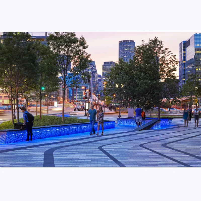 Открытый Классический стальной каркас городской светодиод светящаяся скамья Ландшафтное освещение водонепроницаемый IP65