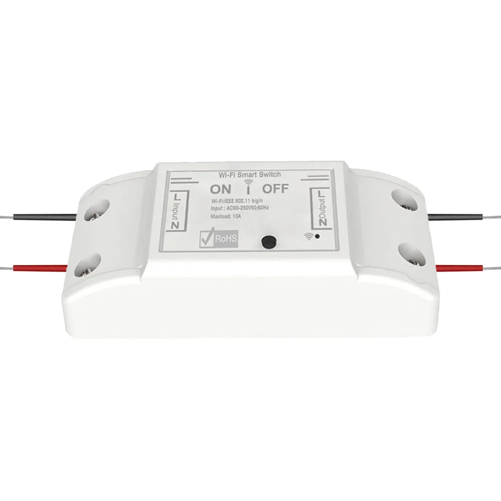 Умный выключатель zigbee, электрический выключатель с дистанционным управлением, без нейтрального провода, с поддержкой Wi-Fi, для дома и дома