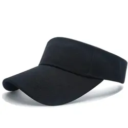 OEM Custom High Quality White Adjustable Embroidery Logo Sport Gorras Sun Visor Men Women Beach Cap Wholesale Hat