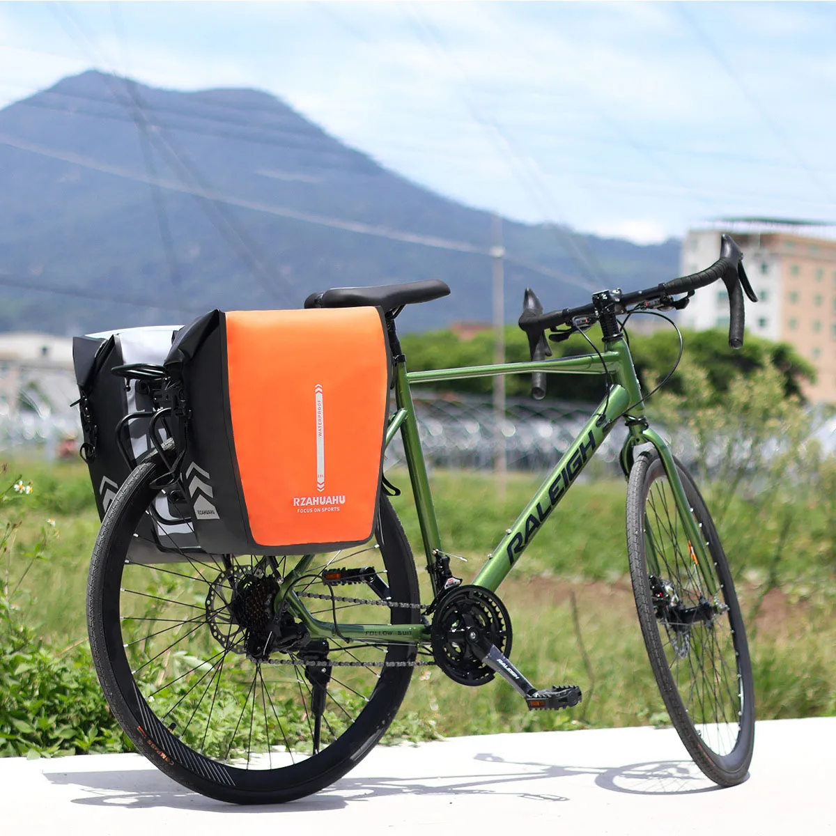 18l Waterproof Large Capacity Bike Bag Rear Rack Waterproof Bike Bag For Touring Cycling