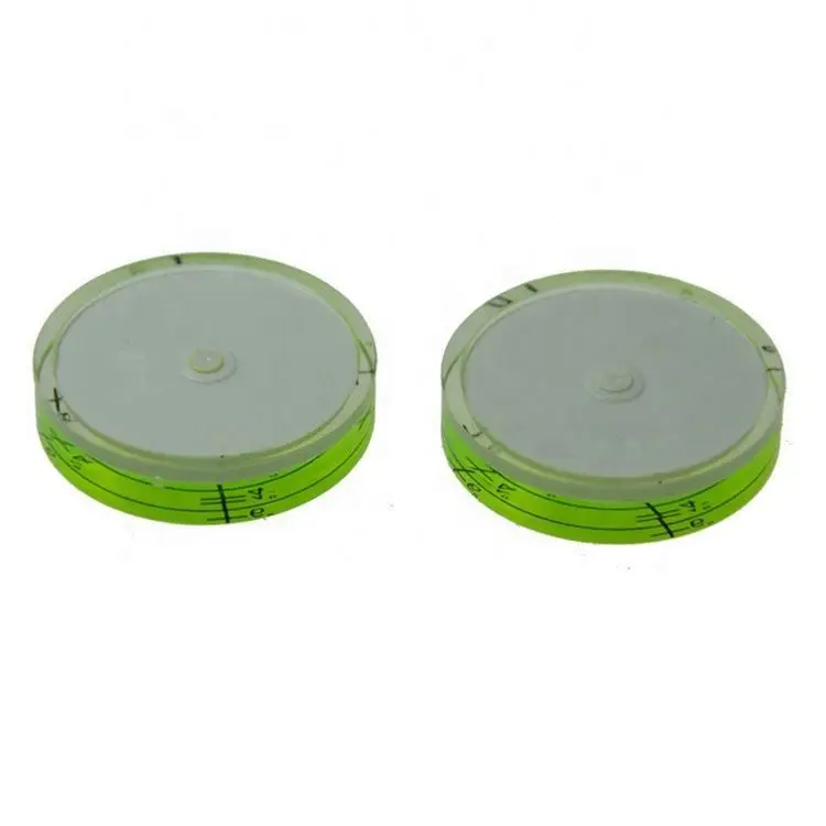 TEBAK Acrylic PMMMA round housing Circular Colorful small spirit level vial Bullseye leveling Bubble Levels for RV Trailer