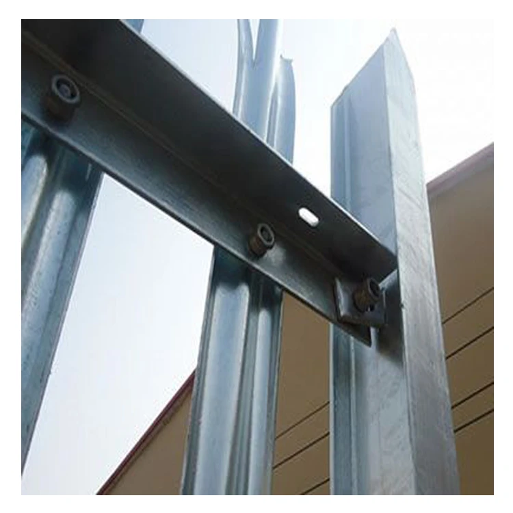Customized heavy duty palisade fence for gate metal steel palisade fencing angle iron palisade fence