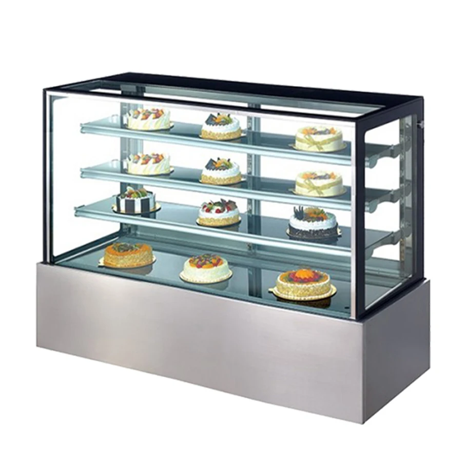 Hot Sale Commercial Food Chiller Fridge Air Cooling Bakery Cake Display Refrigerator Showcase