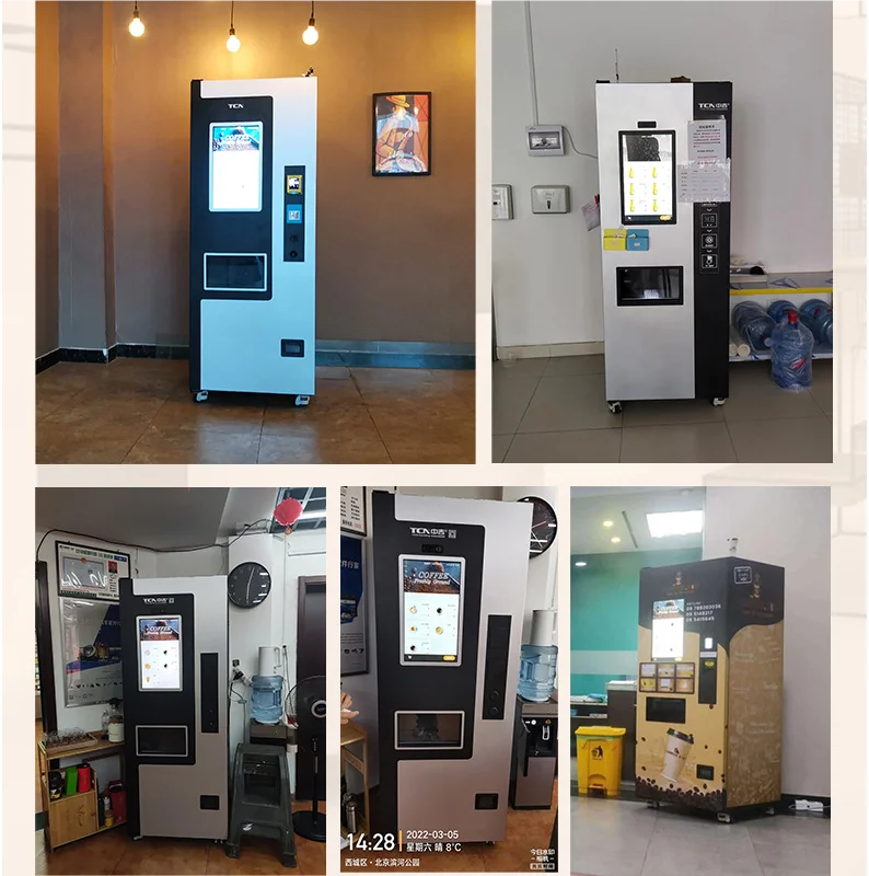 Custom vending machine the most popular fresh coffee vending machine use an automated coin credit card system