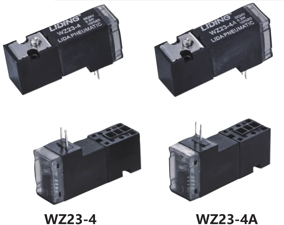 
LIDING Brand WZ series low power high flow for Sock Knitting Machine mini air pneumatic micro solenoid valve DC24v 