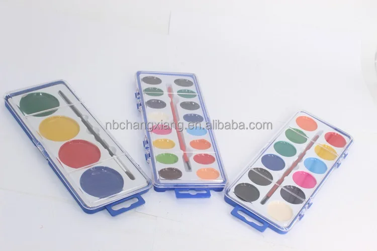 12 aquarelle watercolor paints set half pan semi-dry water colors painting semi-dry water colour watercolour for paper