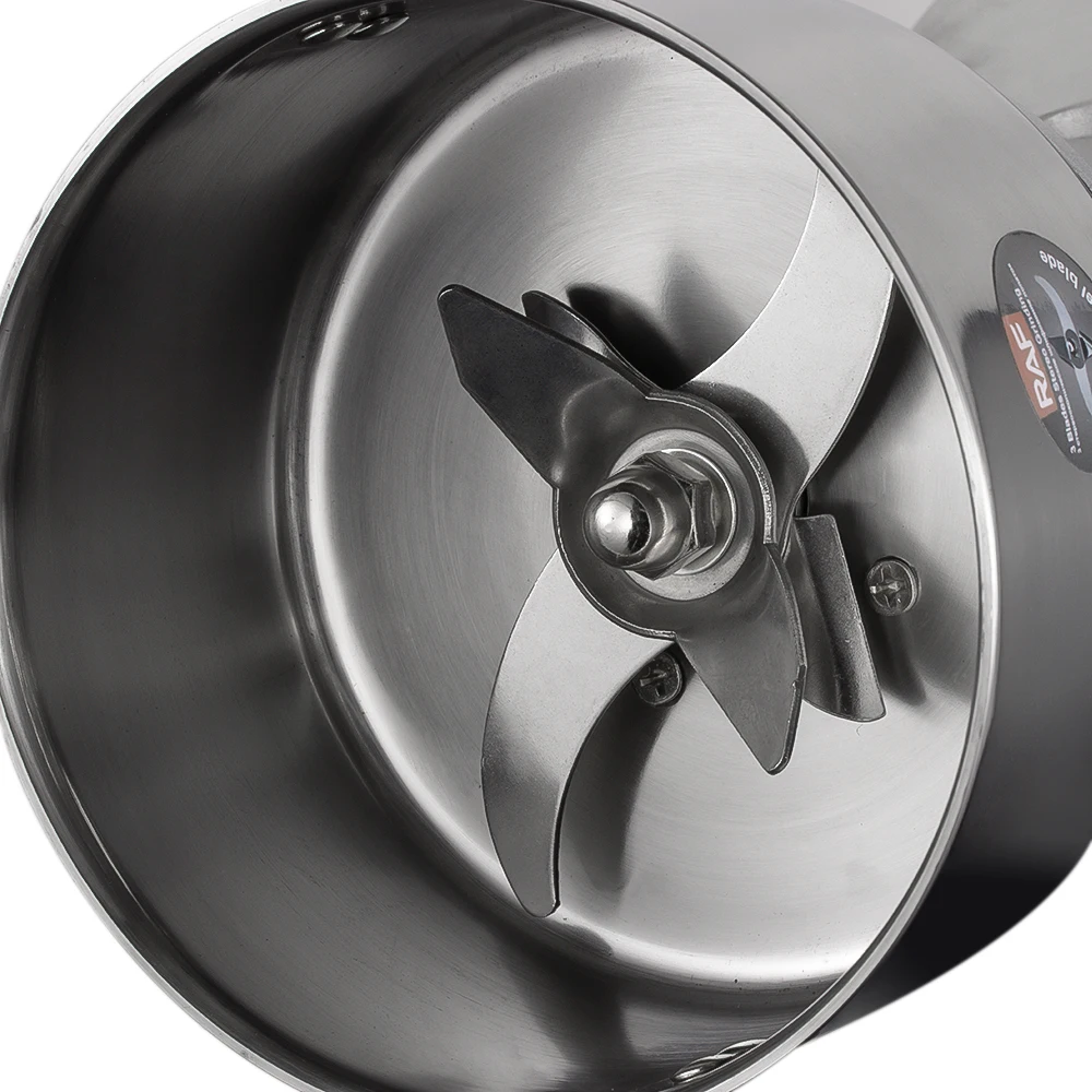 RAF Electric Nut Powder Making Machine 200G Spicy Pepper Spice Nuts Mill Stainless Steel Grain Grinder Flour Mill