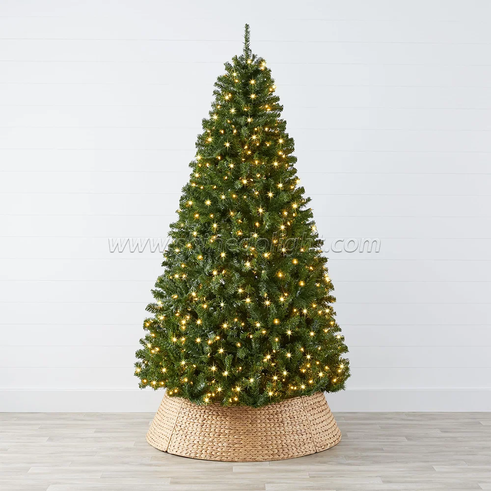 Wholesale christmas Decoration 6ft 7ft 9ft 12ft Thick PVC Collapsible Snowflakes Artificial Christmas Tree For New Year