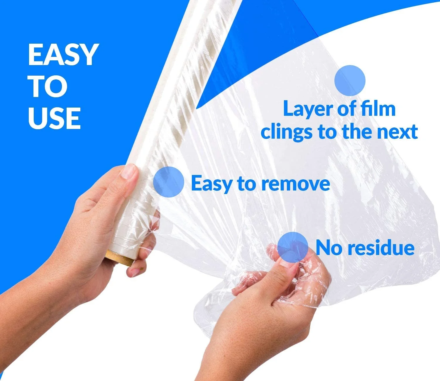 Professional Hand Stretch Film Shrink Wrap Plastic Transparent stretch film shrink wrap clear plastic pallet wrap