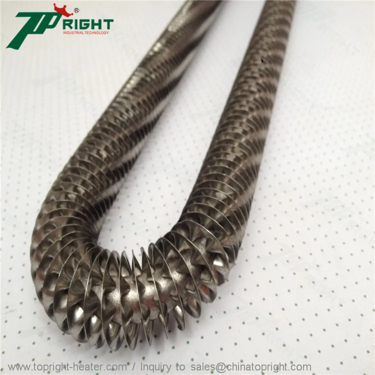Cheap Factory Price u shape tubular heater W type finned air heating tube With CE