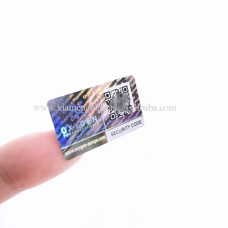 Private Label Printed security stickers Disposable sticker custom qr code stickers