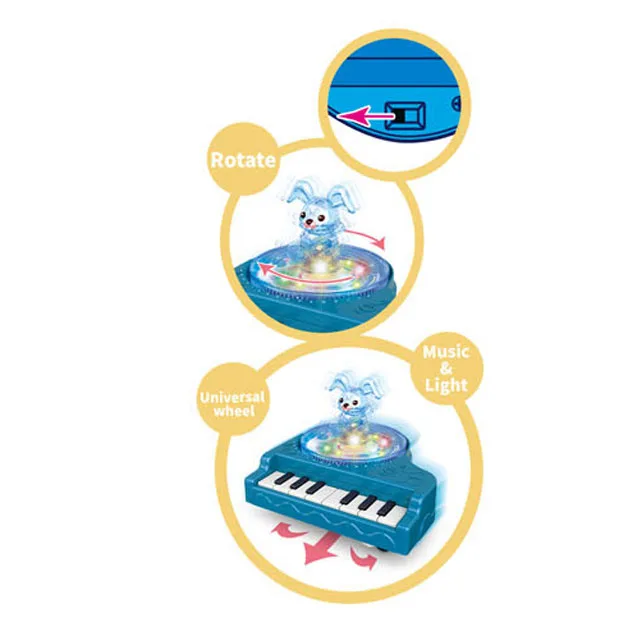 Universal electronic organ toy musical instruments battery operated toy piano with light