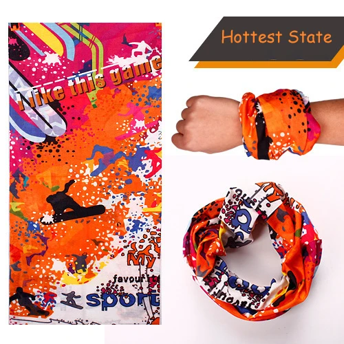 Outdoor Bandana  Cheap Wholesale Magic Polyester Seamless Custom Printed Neck Tube Headwear Scarf Tube Bandana