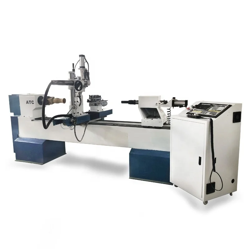 WS-L1530-4A automatic tool change cnc wood turning lathe with ATC
