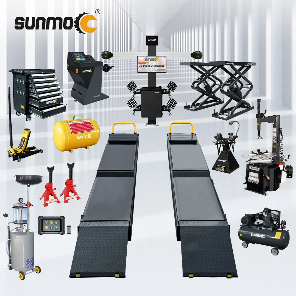 Шинный станок для выравнивания колес Sunmo 3d и балансировочный комбо для ремонта автомобиля