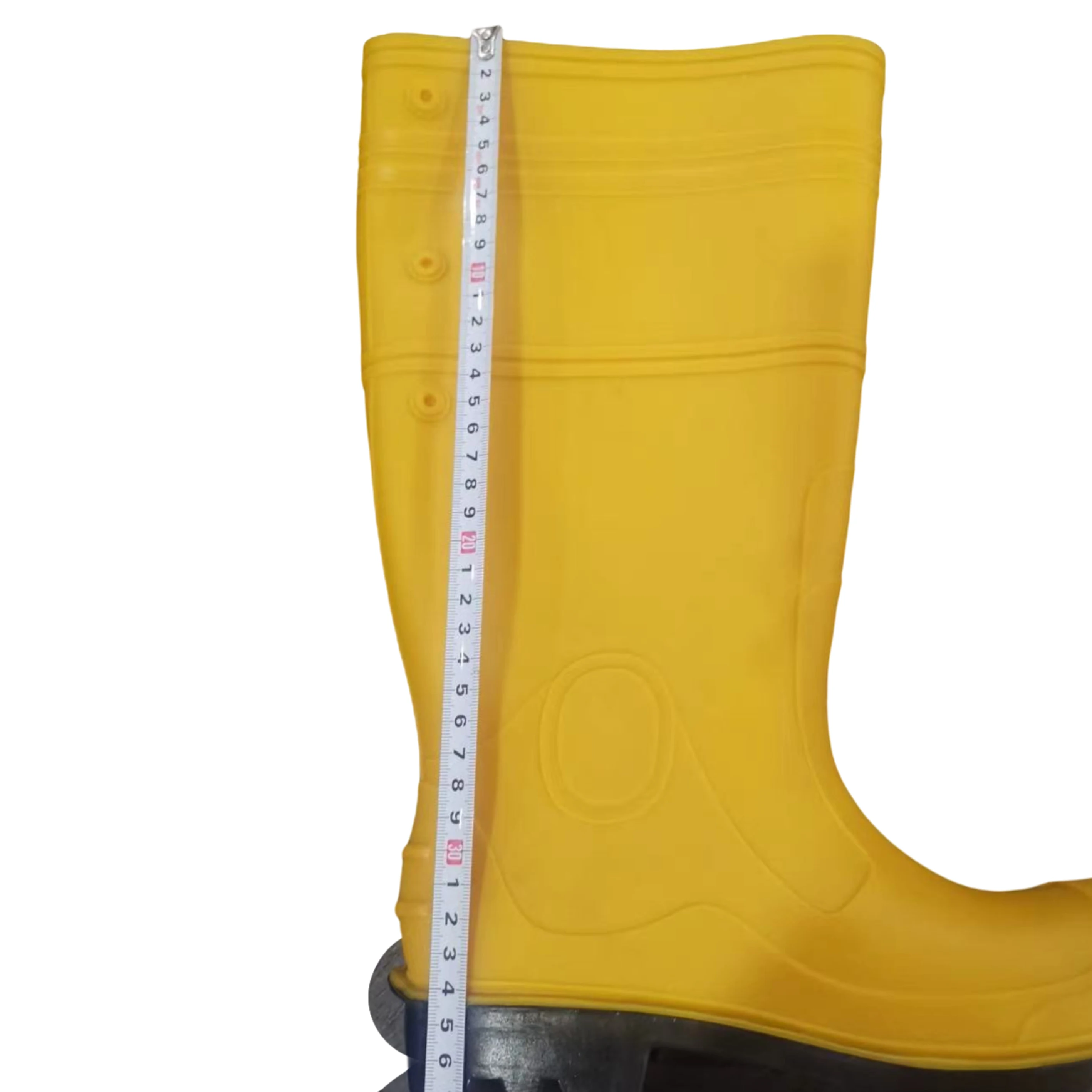 High Quality Wholesale Rubber Waterproof Men Work 100%Pvc Steel Toecap Steel Plate Safety Rain Boots