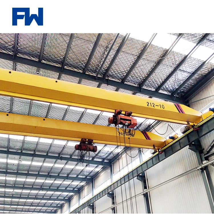 5 ton 10 ton Harga Hoist Workshop Double Girder Overhead Crane For Sale