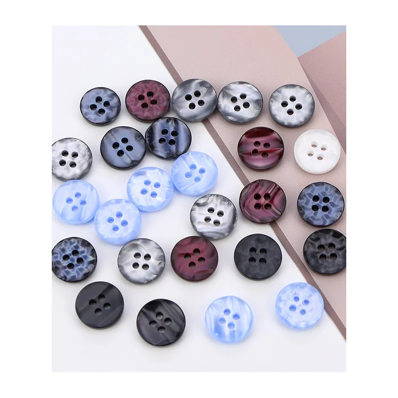 Wholesale 4 hole round colorful laser craft sewing pearl shell shirt buttons oeko-tex standard for shirt