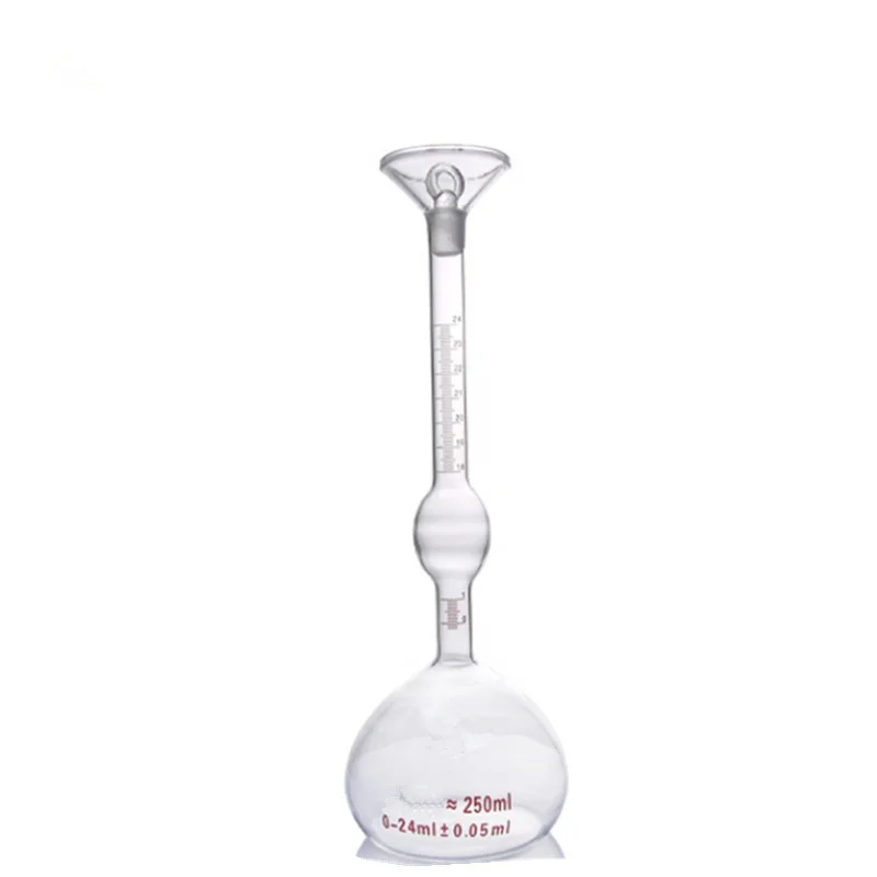 250 мл твердая удельная гравитационная бутылка цементный пикометр Le Chatelier колба для лабораторного класса