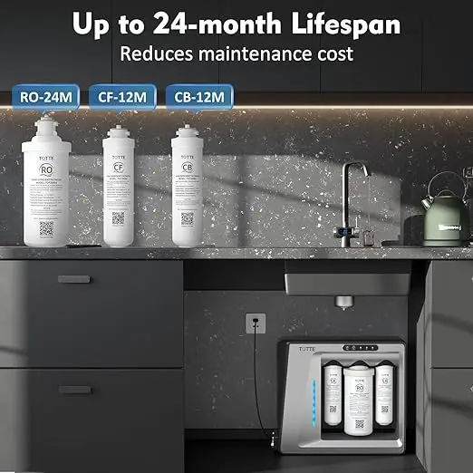 7-Layer Filtration System Commercial Home RO Water Purifier Smart Faucet with Ionizer and Water Filter Bottle Water Tap