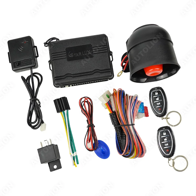 Remote Engine Start Car alarms security system with PKE keyless entry remote engine start/stop system push button start 12V
