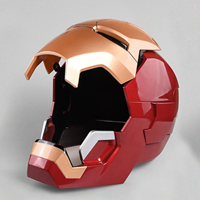 Remote Metal Version Metal Version CATTOYS 1/1 Colorized All Metal Made  Wearable IronMan MK42 Helmet Accept Do Drop Shipping