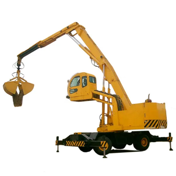 25ton wheel excavator material handler with skylift cabin