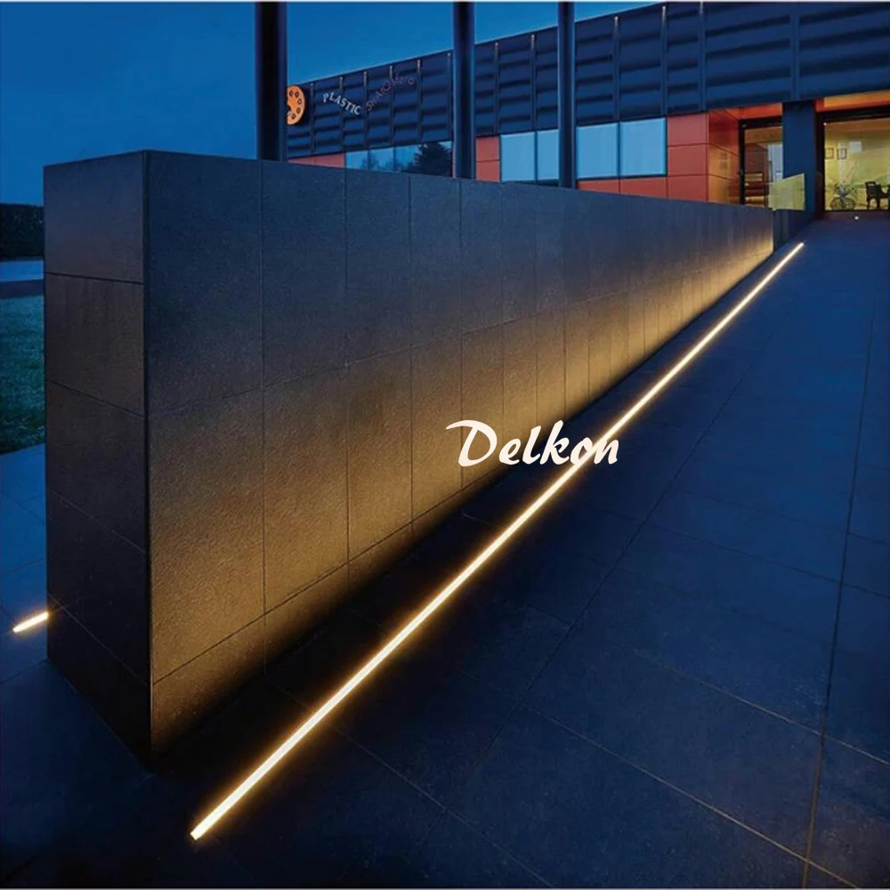 Delkon 56*64mm IP67 10W 15W 20W LED Linear Inground Light For Outdoor Buried Strip Underground Linear LED Light