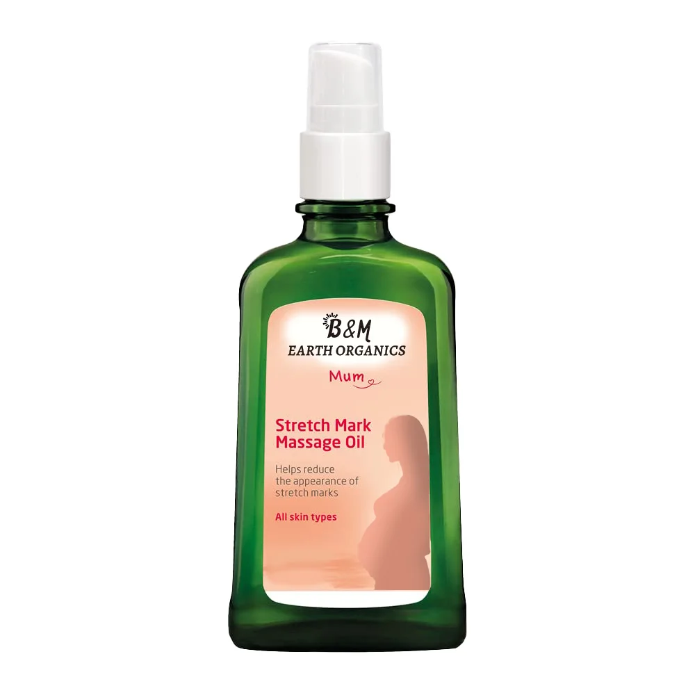 Stretch Mark Pregnancy Massage Oil Plant Rich Oil with Vitamin E Sweet Almond Jojoba and Arnica Oils