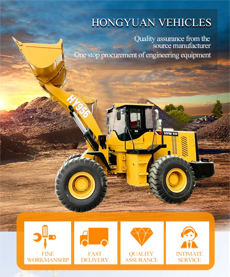 Mini Wheel Loader 5000kg ZL50F 5.0ton Articulated Boom Wheel Loader