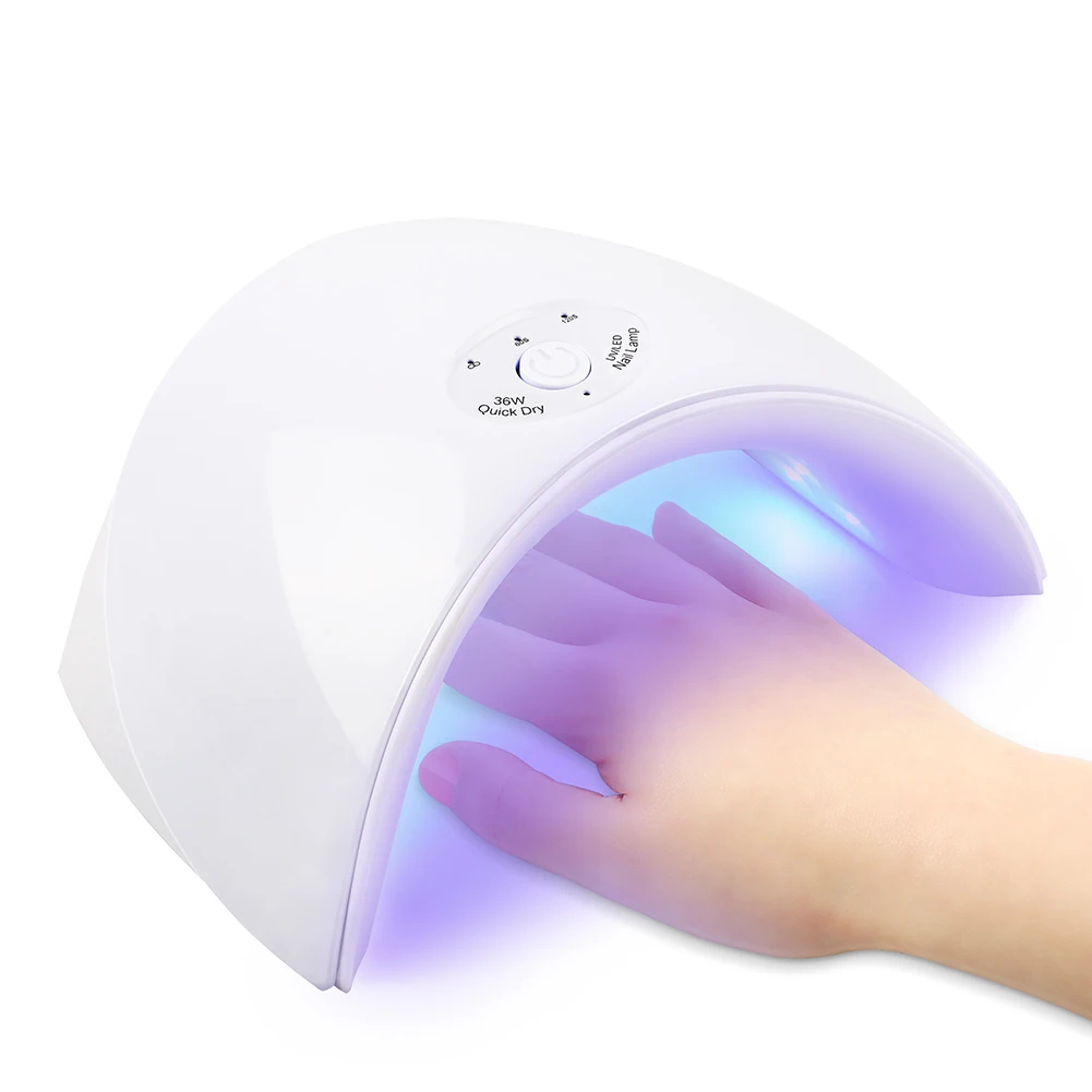 Hot Sale 36W Dual Light Nail Salon Equipment Nail UV Gel Polish Dryer Curing Lamp USB Cable Uv Led Nail Lamp Curing Manicure