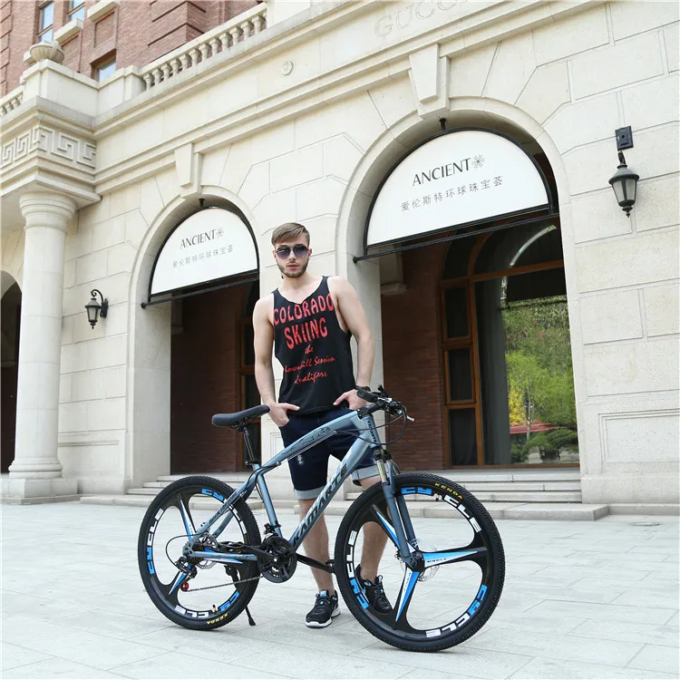 26-Inch High Carbon Steel KTM Mountain Bike for Adults Alluminio with Disc Brake and Ordinary Pedal