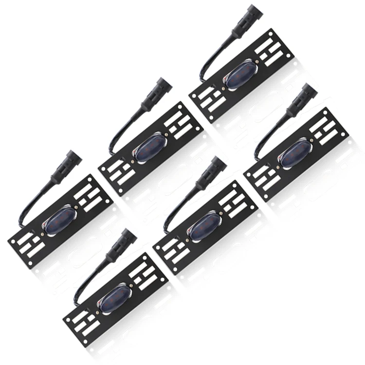 Aluminium ABS Plastic Led Light Car Grille Badge Grill Led Light for Universal Car Praod Land cruiser BMW BENS TOYOTA