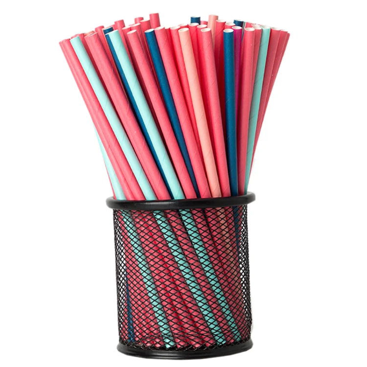 Free Samples Disposable Paper Straws Decoration Biodegradable Paper Straws