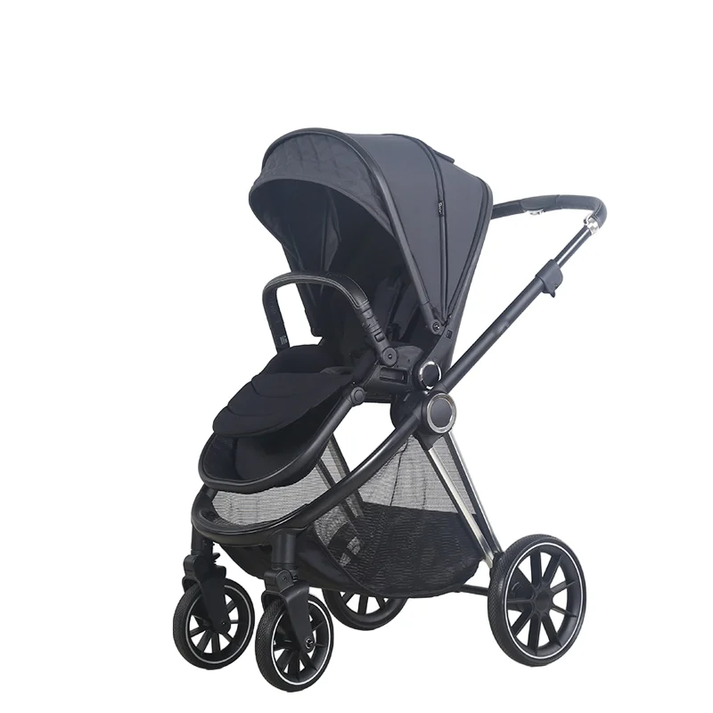 Rain Cover 3 in 1 Ajustable Baby Telescoped Aluminum Handle 3 Reclining Positions Adjustable Multi-functional Baby Strollers