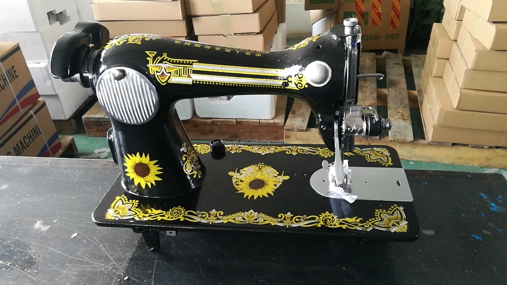 ZOYER ZY2-2 Black Sewing Machine Head with Handle for Families and Garment Shop