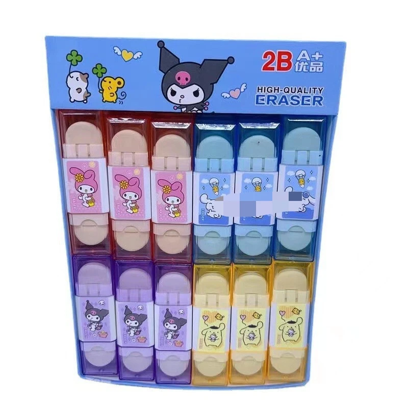 Ruunjoy  Figure  Hot Anime Eraser Cute Cartoon My Melody Kuromi Clean Traceless Eraser Stationery Kids Study Tool