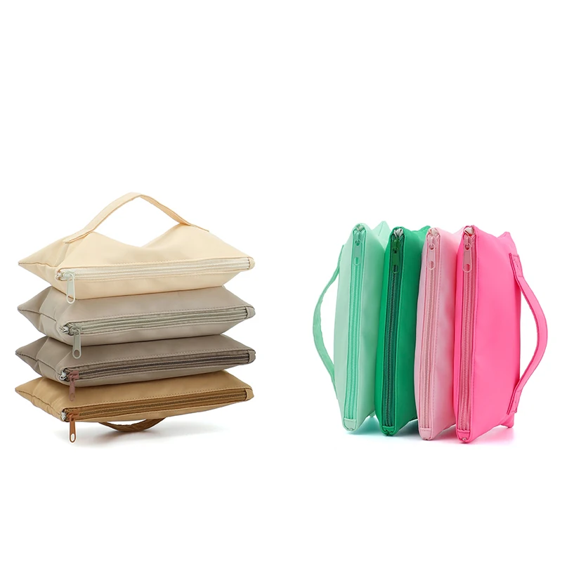 Expandable Organizer Accordion Bag Monogrammed Cosmetic Bag Custom Nylon Makeup Bag