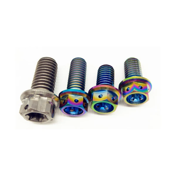 OEM ODM Custom fastener motorcycle torx hex head anodized titanium socket screws