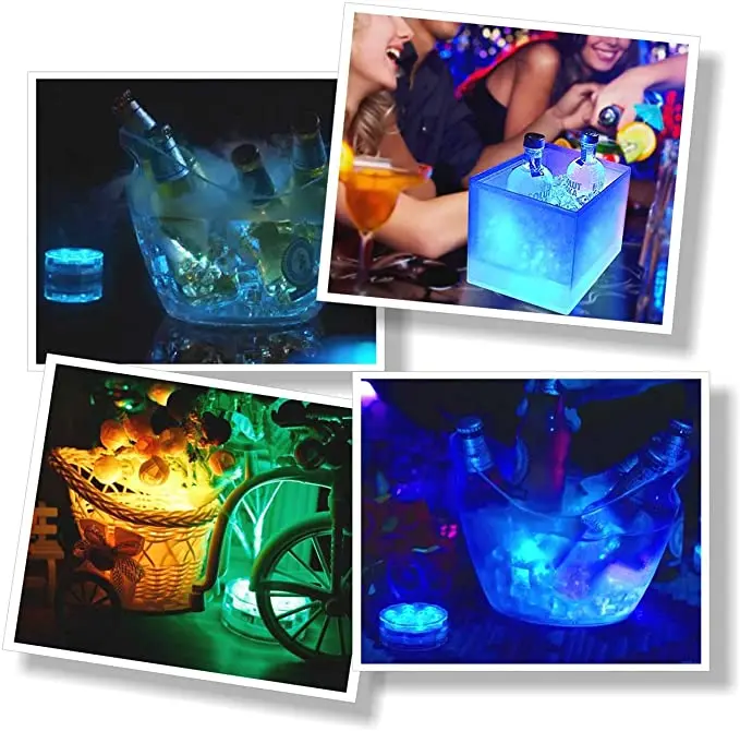 Ip68 Waterproof Led Rgb Swimming Pool Light Seven Color Underwater Lighting Party Holiday Aquarium Diving Light