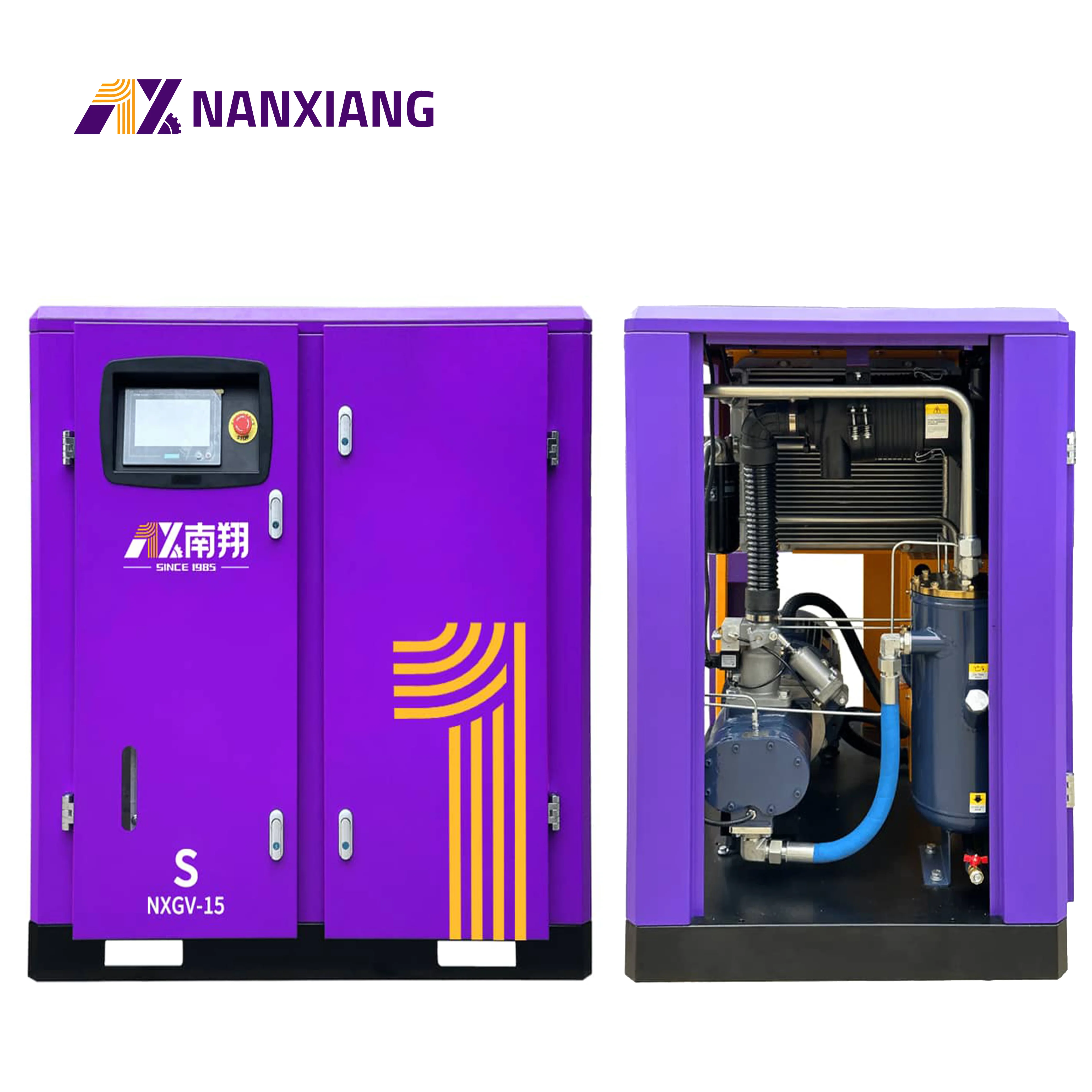 Low Price Electric 37kw 50hp Rotary Screw Air Compressor 240cfm Energy Saving Vsd Screw Air Compressor With Ghh Air End