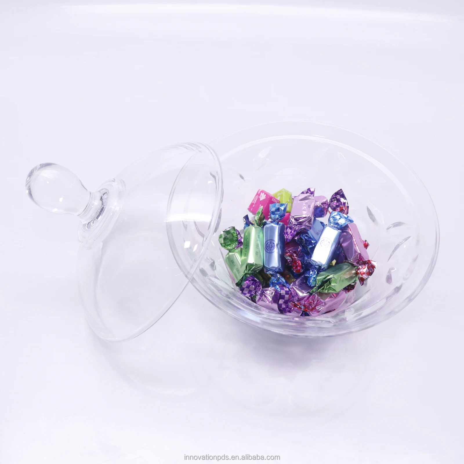 K-3056 Wholesale Premium Quality Candy Storage Box Plastic Dessert Snack Display Acrylic Fruit Plate