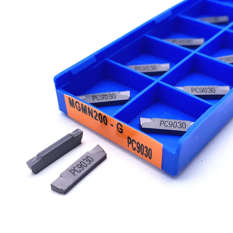 MGMN200-G PC9030 Carbide Grooving Insert Slotted Blade For Aluminium Cutting Turning Tool MGMN 200-G