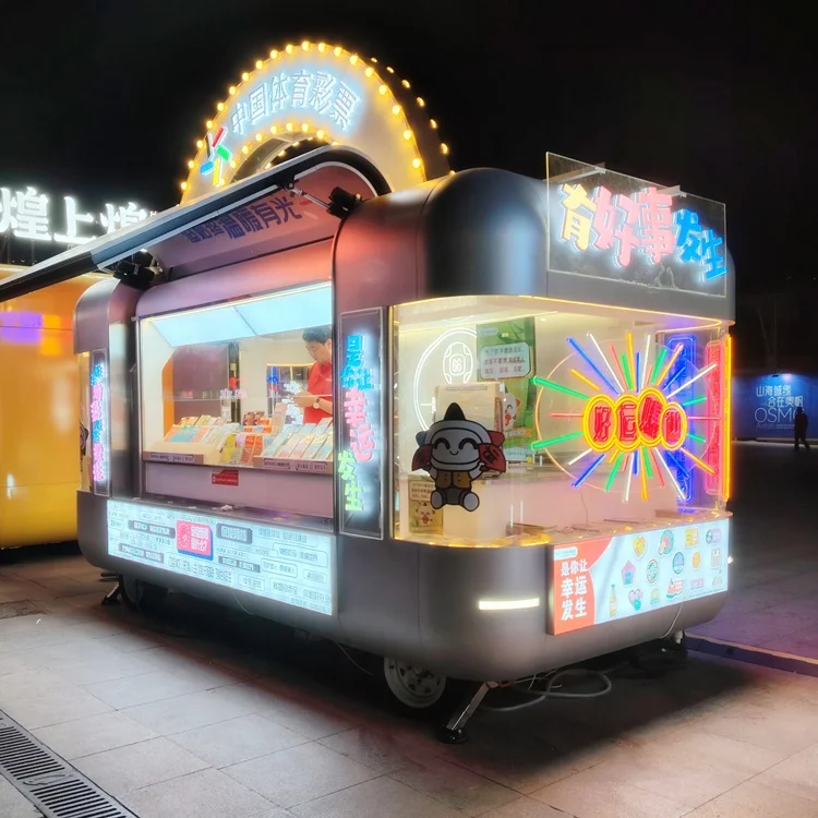 New born concessions food trailer/kitchen van shop station mobile /camper van mobile food van