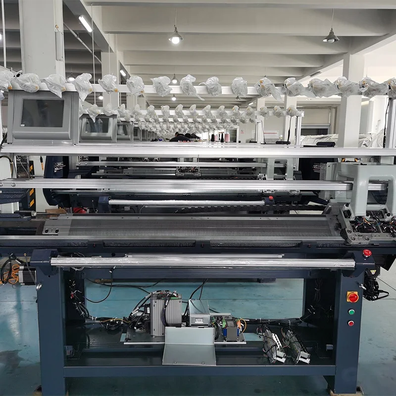 Hot Sale Used Flat Knitting Machine 60inch 14g Small Metal Loom Programming Knitting Machinery